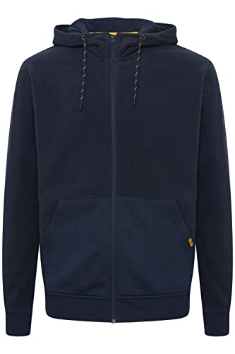 Indicode IDLando Herren Fleecejacke Sweatjacke Jacke mit hochabschließendem Kragen aus hochwetigem Fleece-Material, Größe:M, Farbe:Navy (400) von Indicode