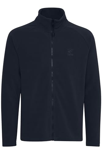Indicode IDMandu Herren Fleecejacke Sweatjacke Jacke mit Stehkragen, Größe:L, Farbe:Navy (400) von Indicode