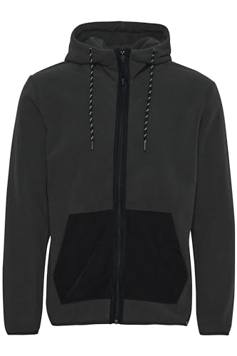 Indicode IDManku Herren Fleecejacke Sweatjacke Jacke mit Kapuze, Größe:XL, Farbe:Dark Grey (910) von Indicode