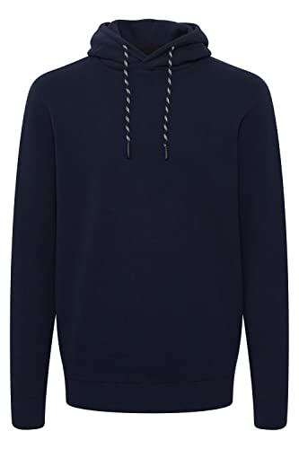 Indicode IDMatho Herren Strickpullover Kapuzenpullover Feinstrick Pullover mit Kapuze, Größe:L, Farbe:Navy (400) von Indicode