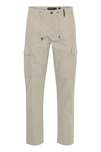 Indicode IDMosat Herren Cargohose aus Leinenmix Lange Hose, Größe:L, Farbe:Fog (004) von Indicode