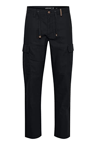 Indicode IDMosat Herren Cargohose aus Leinenmix Lange Hose, Größe:M, Farbe:Black (999) von Indicode