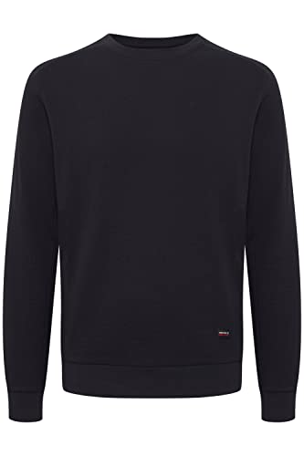 Indicode IDNado Herren Sweatshirt Pullover Pulli Sweatmaterial mit Waffelstruktur, Größe:XXL, Farbe:Black (999) von Indicode