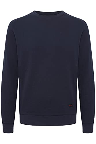 Indicode IDNado Herren Sweatshirt Pullover Pulli Sweatmaterial mit Waffelstruktur, Größe:XXL, Farbe:Navy (400) von Indicode