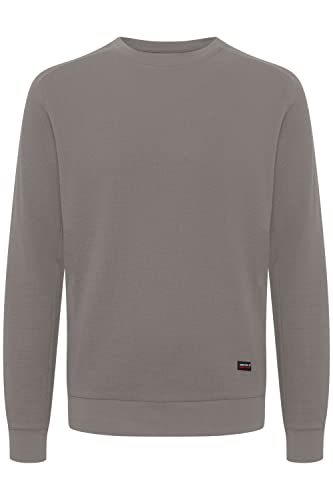 Indicode IDNado Herren Sweatshirt Pullover Pulli Sweatmaterial mit Waffelstruktur, Größe:XXL, Farbe:Pewter (902) von Indicode