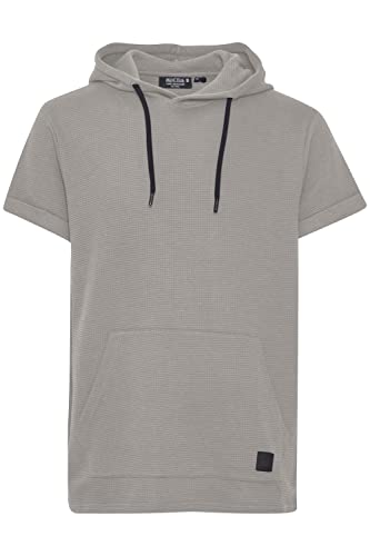 Indicode IDNils Herren Sweatshirt Hoodie Kapuzenpullover Pullover mit Kapuze und Känguru Tasche Kurzarm, Größe:L, Farbe:Light Grey (901) von Indicode