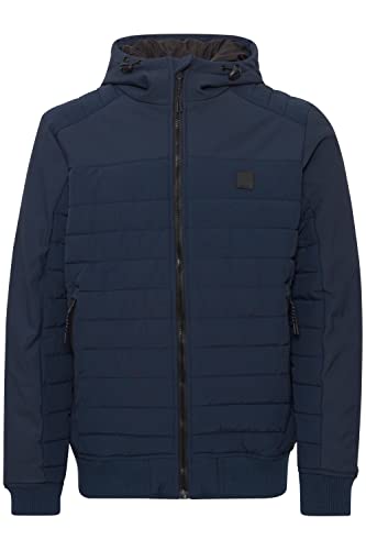 Indicode IDPario Steppjacke Herren Winterjacke Jacke mit Kapuze Regular Fit, Größe:L, Farbe:Navy (400) von Indicode