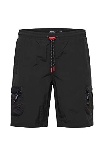 Indicode IDPeter Herren Shorts Cargoshorts Bermuda Kurze Hose mit Taschen und Kordeln Regular Fit, Größe:XL, Farbe:Black (999) von Indicode