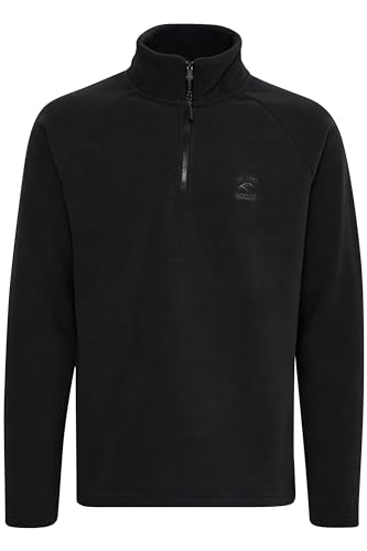Indicode - IDPierco - Herren Fleecetroyer Sweatpullover Pullover mit Troyer, Größe:M, Farbe:Black (999) von Indicode