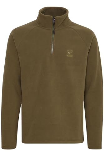 Indicode - IDPierco - Herren Fleecetroyer Sweatpullover Pullover mit Troyer, Größe:M, Farbe:Capers (624) von Indicode