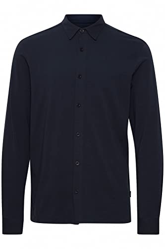 Indicode IDPlaton Herren Freizeithemd Hemd Jersehemd mit Kent Kragen aus hochwertigem Baumwoll-Material, Größe:XXL, Farbe:Navy (400) von Indicode