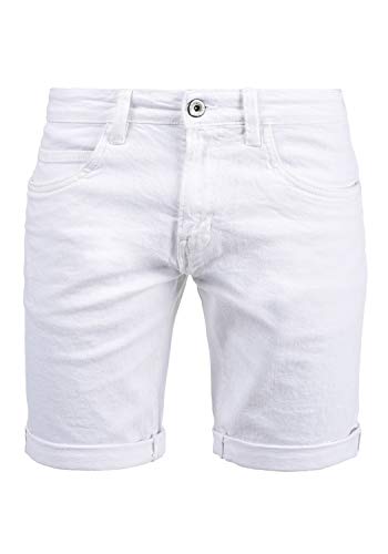 Indicode IDQuentin Herren Jeans Shorts Kurze Denim Hose im Destroyed-Optik mit Stretch, Größe:3XL, Farbe:Off-White (002) von Indicode