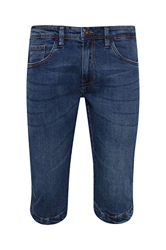 Indicode IDQuince Herren Jeans Shorts Kurze Denim Hose Eingrifftaschen Baumwollmischung Regular fit, Größe:XL, Farbe:Medium Indigo (869) von Indicode