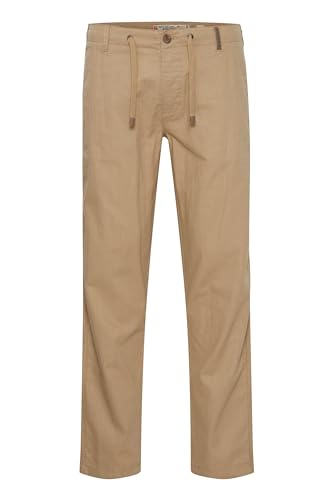 Indicode IDIves Herren Leinenhose Sommerhose Lange Stoffhose mit Kordel Gürtelschlaufen Leinenmix Eingrifftaschen Regular fit, Größe:2XL, Farbe:Cornstalk (013) von Indicode