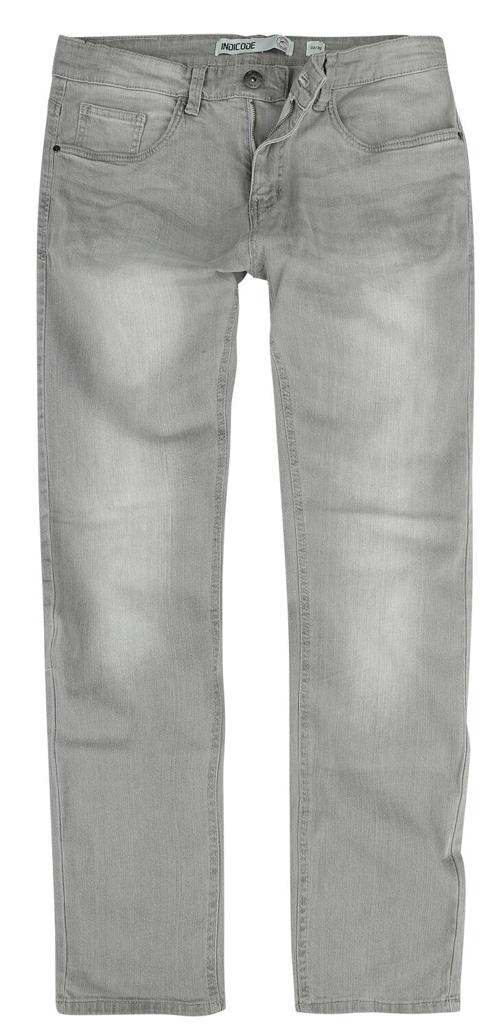 Indicode Jeans - INTony - W29L32 bis W36L32 - für Männer - Größe W29L32 - grau meliert von Indicode