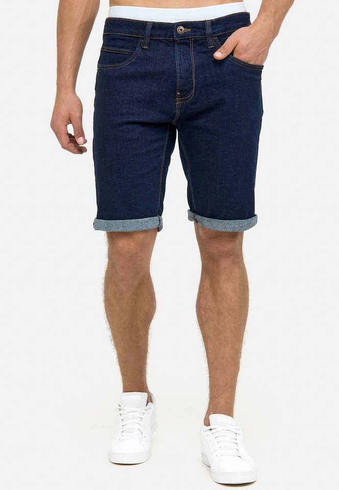 Indicode Jeansshorts Herren Caden Jeans Shorts Herrenshorts mit 5 Taschen, Denimstyle von Indicode
