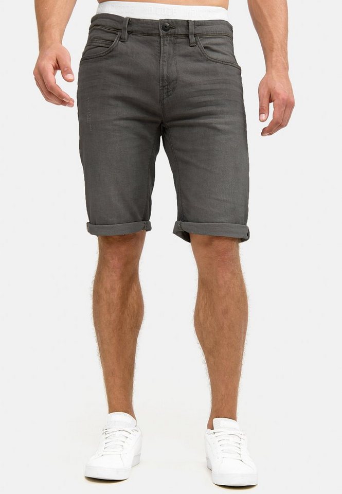 Indicode Jeansshorts Herren Caden Jeans Shorts Herrenshorts mit 5 Taschen, Denimstyle von Indicode