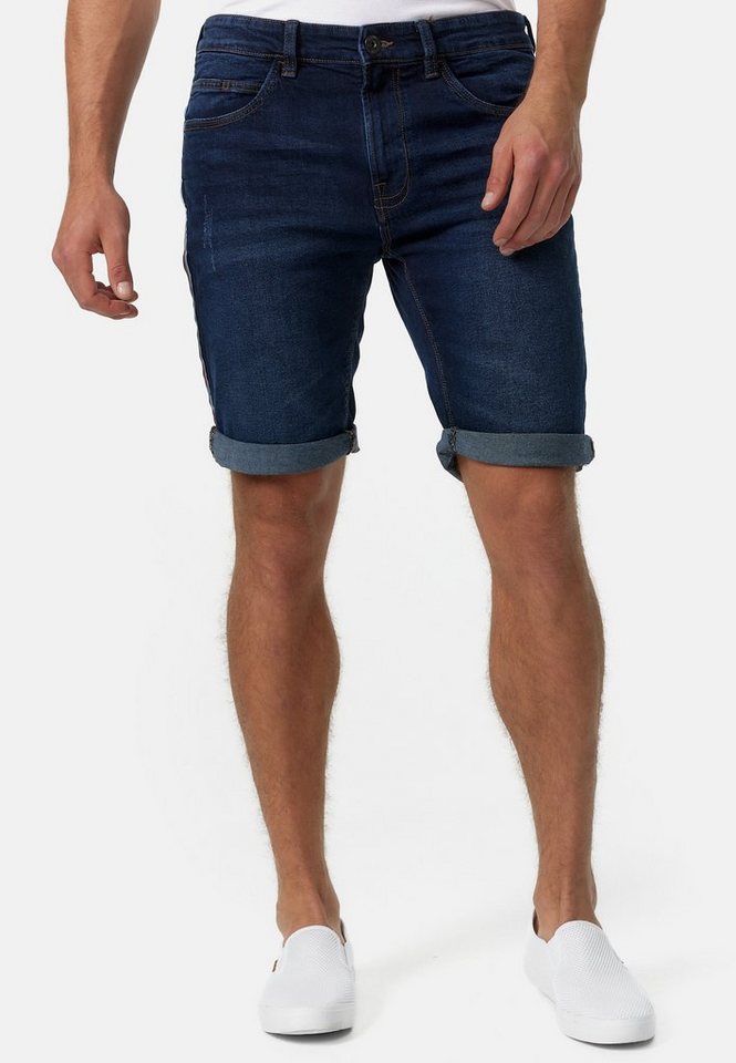 Indicode Jeansshorts Fife mit seitlichen Kontraststreifen Indicode Jeansshorts Fife mit seitlichen Kontraststreifen von Indicode
