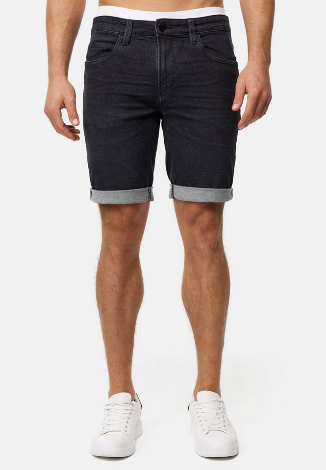 Indicode Jeansshorts Herren INDanny Jeans Shorts Herrenshorts aus elastischer Baumwoll-Qualität von Indicode
