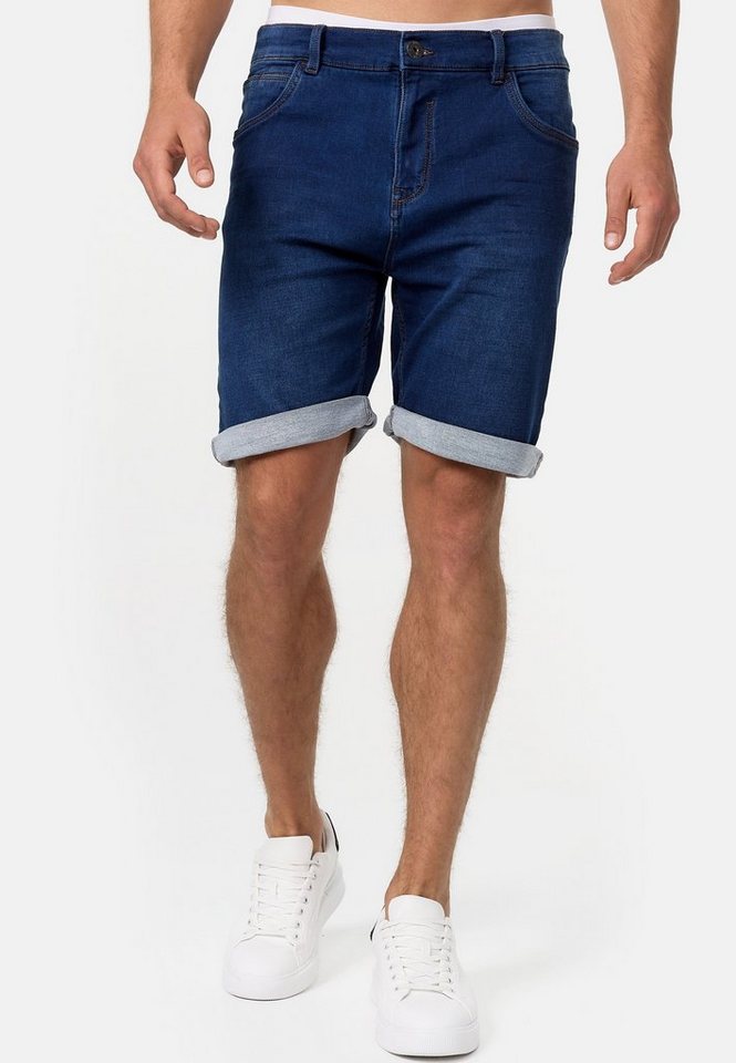 Indicode Jeansshorts Lonar Moderne und luftig leichte Herren Jeans-Shorts von Indicode