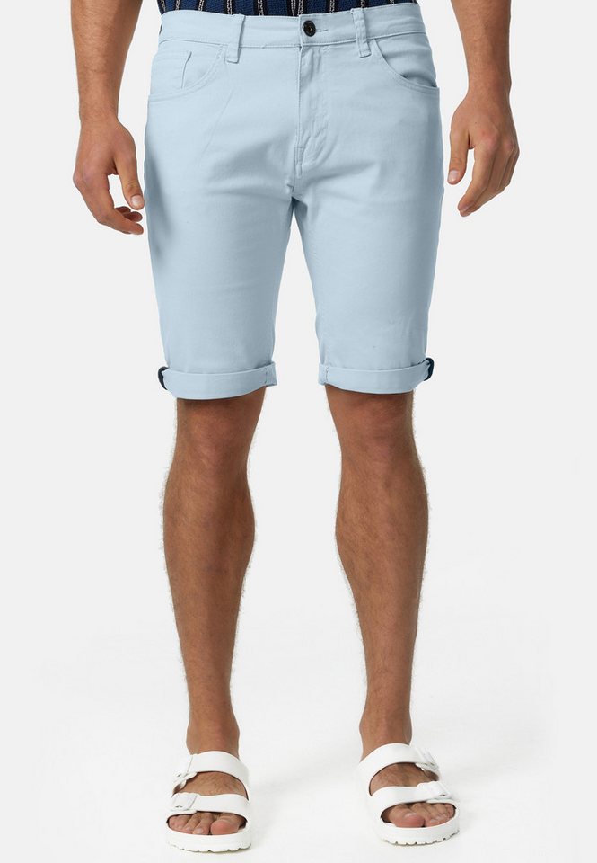Indicode Jeansshorts Herren Villeurbanne Jeans Shorts Herrenshorts aus elastischer Bauwoll-Qualität von Indicode