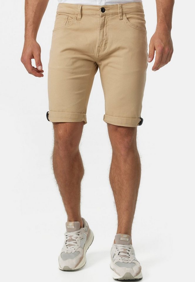 Indicode Jeansshorts Villeurbanne aus elastischer Bauwoll-Qualität von Indicode