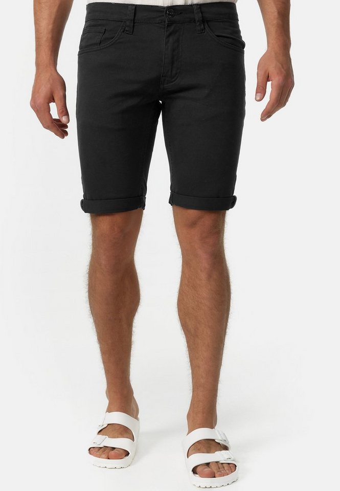 Indicode Jeansshorts Herren Villeurbanne Jeans Shorts Herrenshorts aus elastischer Bauwoll-Qualität von Indicode