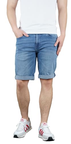 Indicode Joey Herren Shorts Jeansshorts Stretch Kurze Hose Jeans Short Denim (3XL, Space Blue) von Indicode