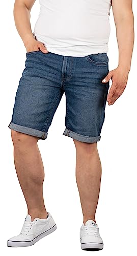 Indicode Joey Herren Shorts Jeansshorts Stretch Kurze Hose Jeans Short Denim (as3, Alpha, l, Regular, Regular, Medium Indigo) von Indicode