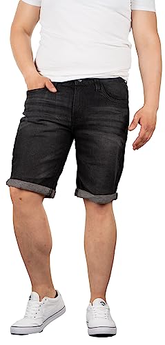 Indicode Joey Herren Shorts Jeansshorts Stretch Kurze Hose Jeans Short Denim (as3, Alpha, m, Regular, Regular, Black) von Indicode