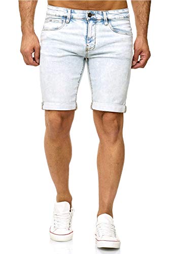 Indicode Kaden Denim Shorts, Farbe: Bleach, Größe: L von Indicode