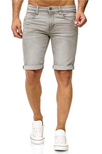 Indicode Kaden Denim Shorts, Farbe: Lt Grey, Größe: XL von Indicode