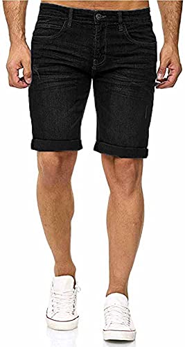 Indicode Kaden Denim Shorts, Farbe: Ultra Black, Gröse: M von Indicode