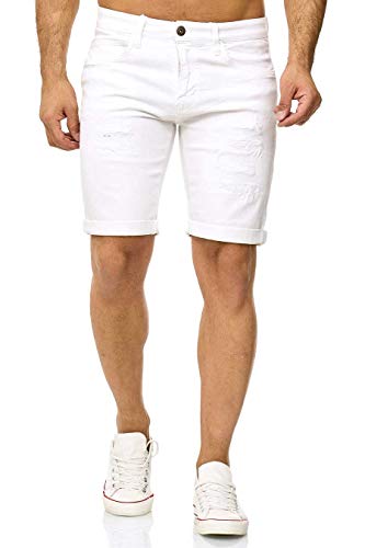 Indicode Kaden Holes Denim Shorts, Farbe: Offwhite, Größe: XXL Indicode Kaden Holes Denim Shorts, Farbe: Offwhite, Größe: XXL von Indicode