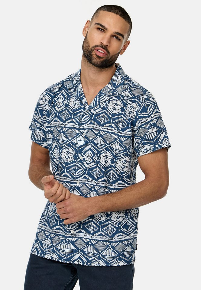 Indicode Kurzarmhemd Herren INFrey Herrenhemd Kurzarm (1-tlg) sommerliches Freizeithemd von Indicode