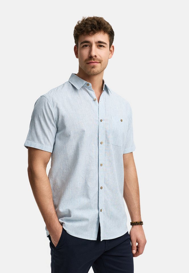 Indicode Kurzarmhemd Herren INKiss Herrenhemd Kurzarm aus hochwertigem Material-Gemisch für ein luftiges Tragegefühl von Indicode