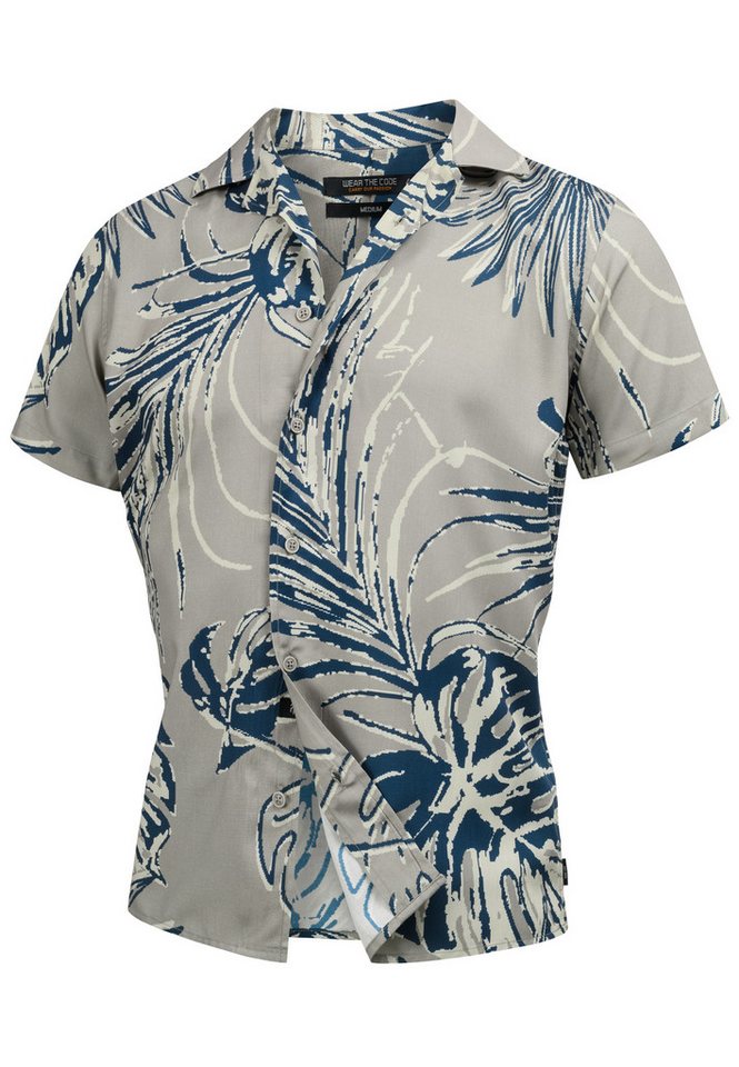 Indicode Kurzarmhemd Herren INMilky Herrenhemd Kurzarm aus angenehm kühlendem Material von Indicode