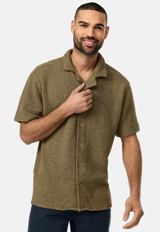 Indicode Kurzarmhemd Herren INRaney Herrenhemd Kurzarm von Indicode