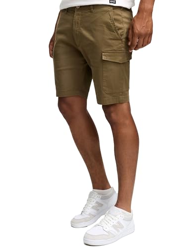 Indicode Kurze Hosen Herren - Laulax - Cargo Shorts für Männer aus Baumwolle - Sommer Freizeithose mit Taschen - Sportlich eleganter Look - Regular Fit - Bequemes Material mit Stretch - Capers - XL von Indicode
