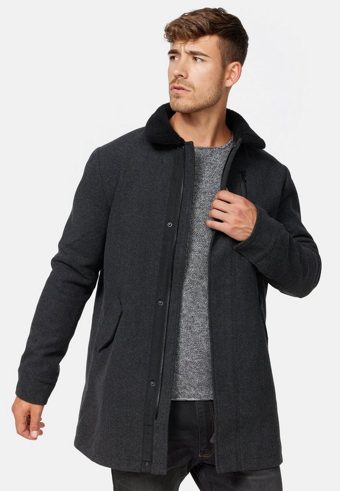 Indicode Kurzmantel Falmo mit hochschließendem Kragen und praktischen Taschen von Indicode