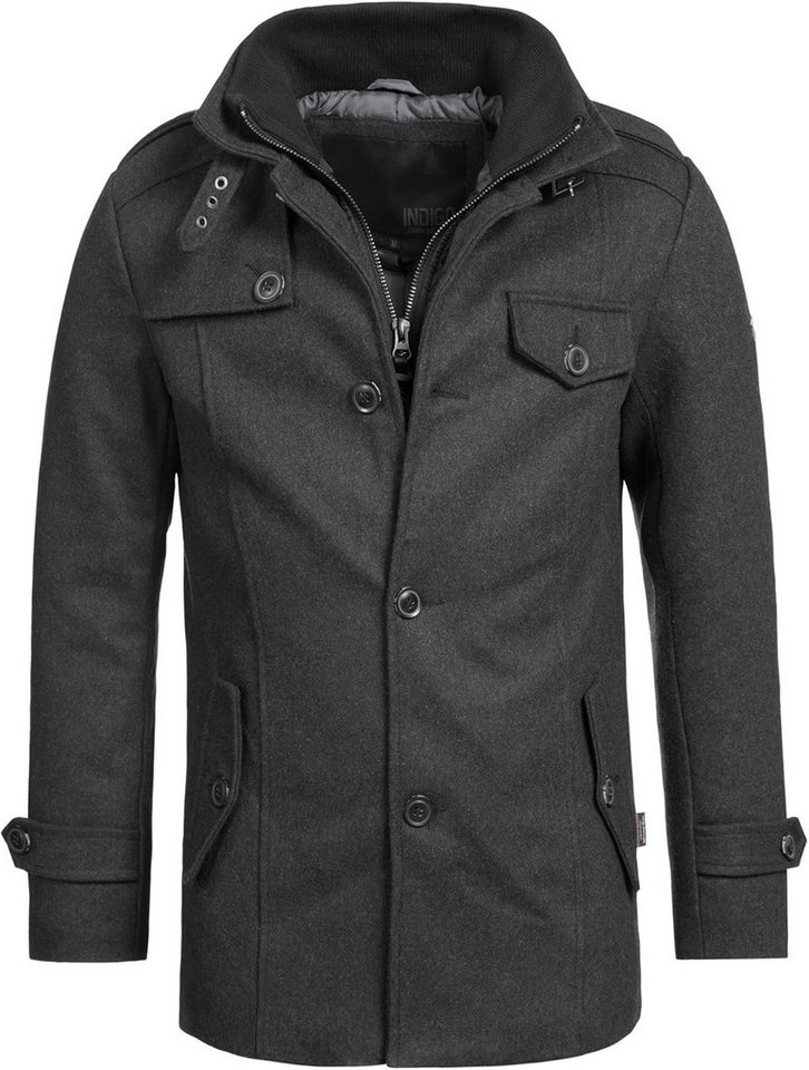 Indicode Kurzmantel Indicode Herren Brandon Kurzmantel mit Stehkragen von Indicode