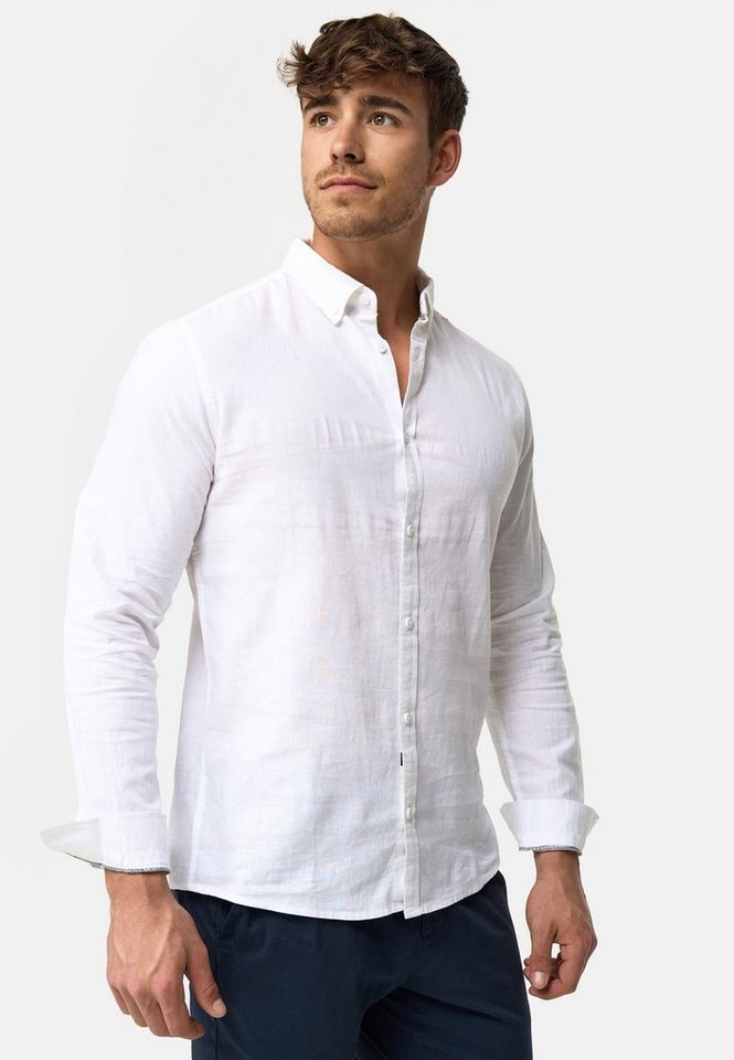 Indicode Langarmhemd Brayden mit Button-Down-Kragen von Indicode