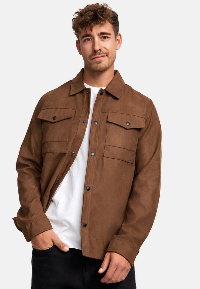 Indicode Langarmhemd INFinny Stylisches Fake-Suede-Hemd Indicode Langarmhemd INFinny Stylisches Fake-Suede-Hemd von Indicode
