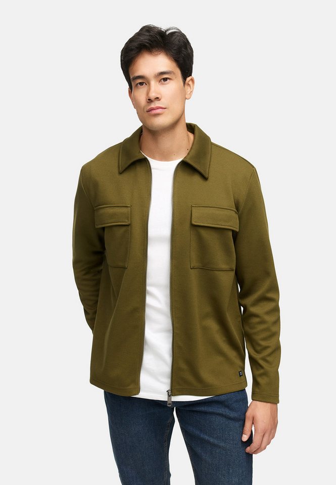 Indicode Langarmhemd Herren INNello Zip Herrenhemd Langarm Lässiges Hemd mit Reißverschluss und Brusttaschen von Indicode