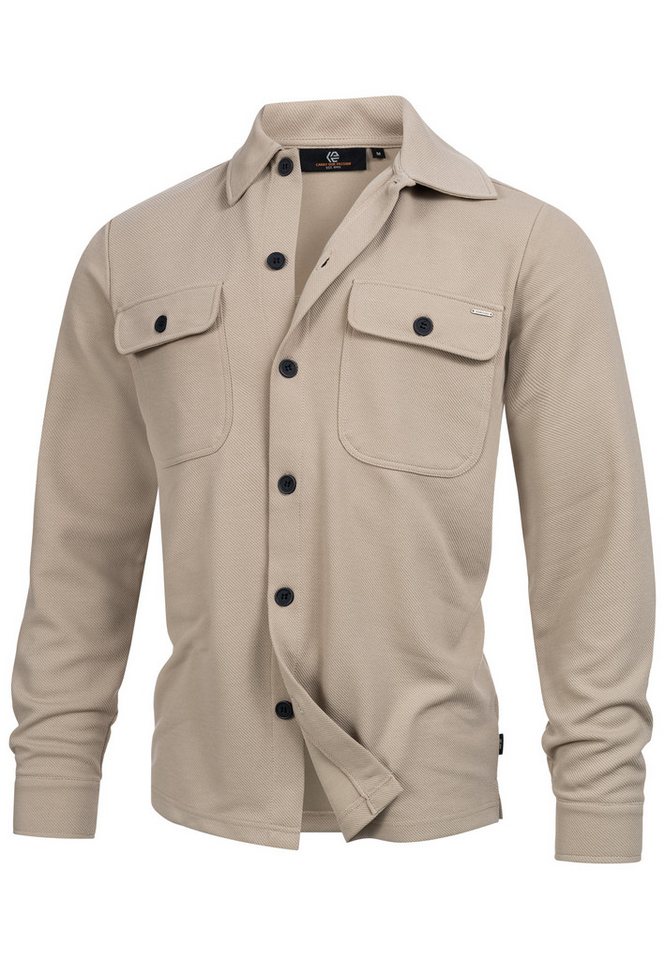 Indicode Langarmhemd INNello Elegantes Overshirt mit Brusttaschen von Indicode