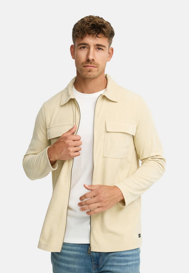 Indicode Langarmhemd INNemoto Zip Shirt Leichtes Zip-Hemd mit Brusttaschen - Übergangsjacke von Indicode
