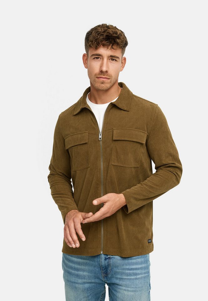 Indicode Langarmhemd INNemoto Zip Shirt Leichtes Zip-Hemd mit Brusttaschen - Übergangsjacke von Indicode