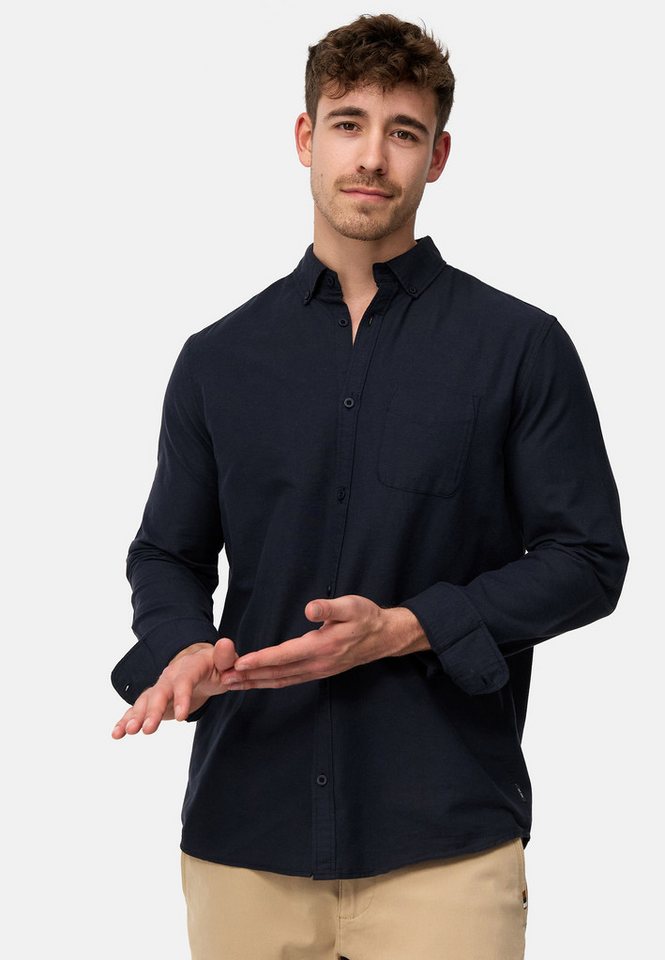 Indicode Langarmhemd Kepner mit Button-Down-Kragen und Brusttasche von Indicode