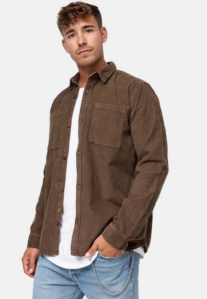 Indicode Langarmhemd Herren Thyge Herrenhemd Langarm von Indicode