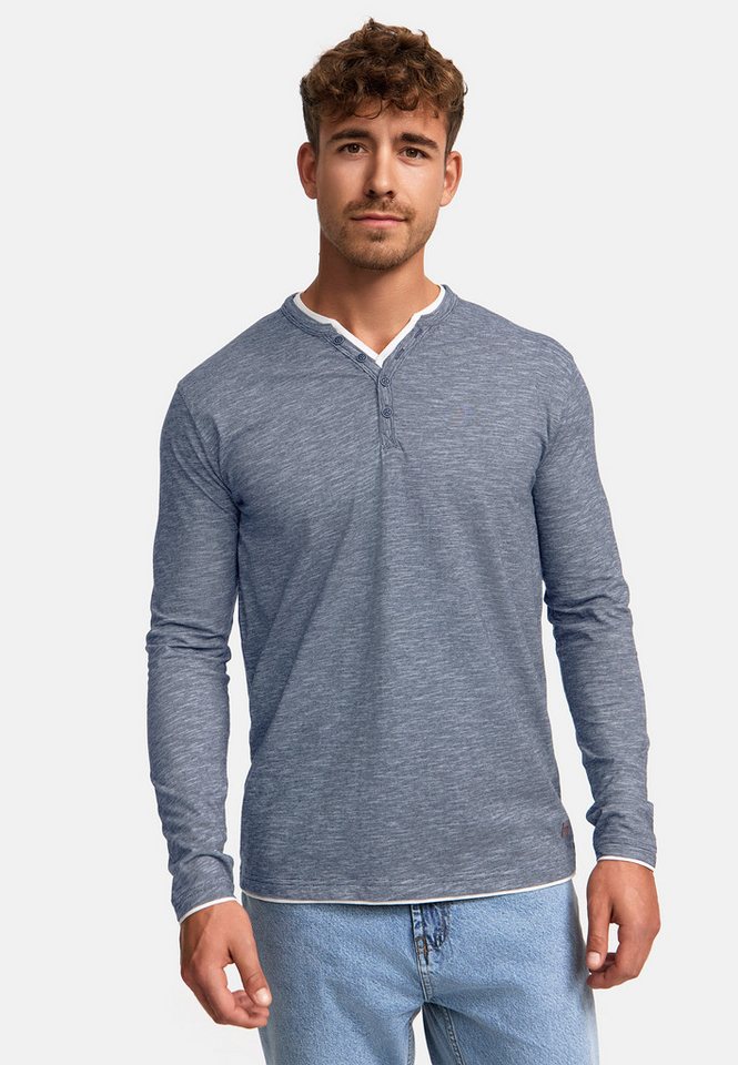 Indicode Langarmshirt INColeson Langarmshirt aus 100% Baumwolle von Indicode